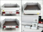 Koch-Anhänger 150x300cm 750kg|Typ U7|Koch Anhänger 750 kg Flachplane Profi blau – Bild 9