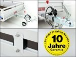 Koch-Anhänger 150x300cm 750kg|Typ U7|Koch Anhänger 750 kg Flachplane Profi blau – Bild 12