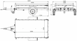Anhänger Pkw 230×125 Garden Trailer 230 KIPP Unitrailer 750 kg mit Stützrad, Hochplane und Hochspriegel – Bild 7