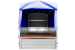Anhänger mit Plane GARDEN TRAILER 201 KIPP [mit Stützrad, blauer Hochplane und Hochspriegel] – Bild 5