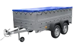 Anhänger mit zwei Achsen Garden Trailer 264/2 KIPP [inkl. zusätzliche Bordwände und Flachplane] – Bild 2