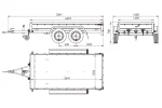 Anhänger mit zwei Achsen Garden Trailer 264/2 KIPP [inkl. zusätzliche Bordwände und Flachplane] – Bild 7